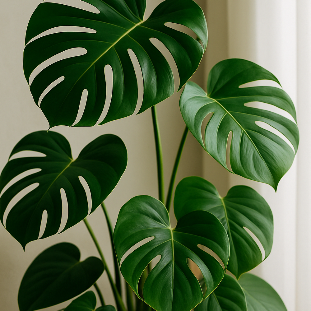 Monstera — een volle, gezonde plant