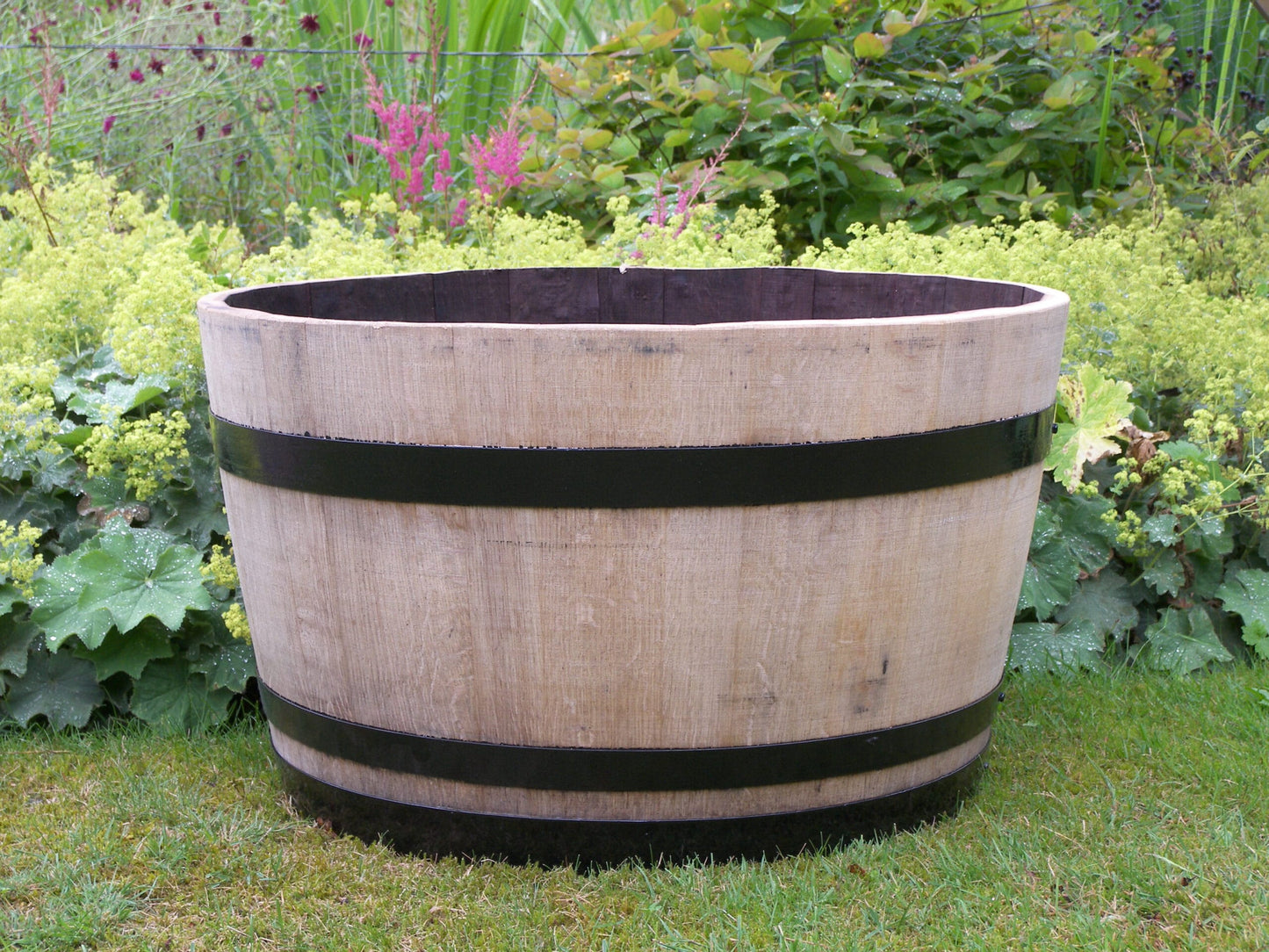 Plantenbak 47×69 cm met zwarte banden